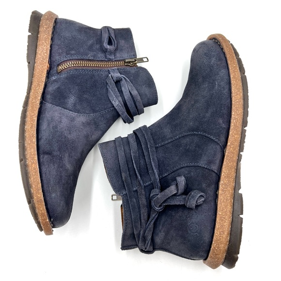 Born Tarkiln Suede Boot Blue Gray Size 8.5 - Picture 8 of 15